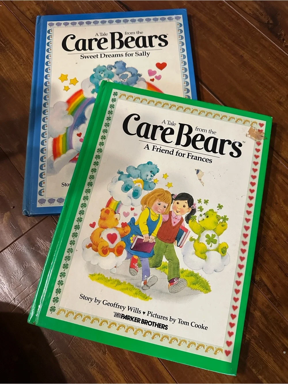 Vintage 1980s Care Bears HC Book Lot 2 Books